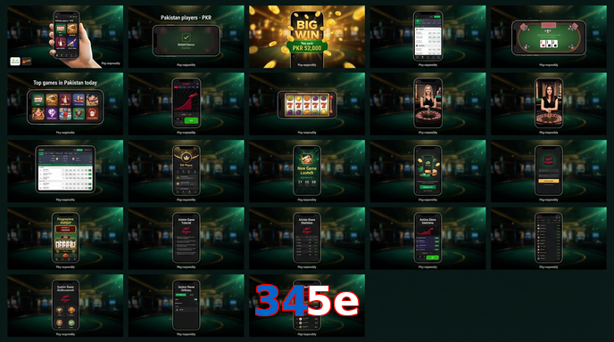 Main screen of 345E bet page for PK players